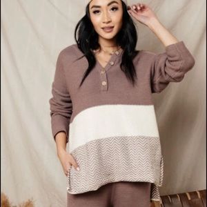 Promesa Knitted Blush Lounge Set